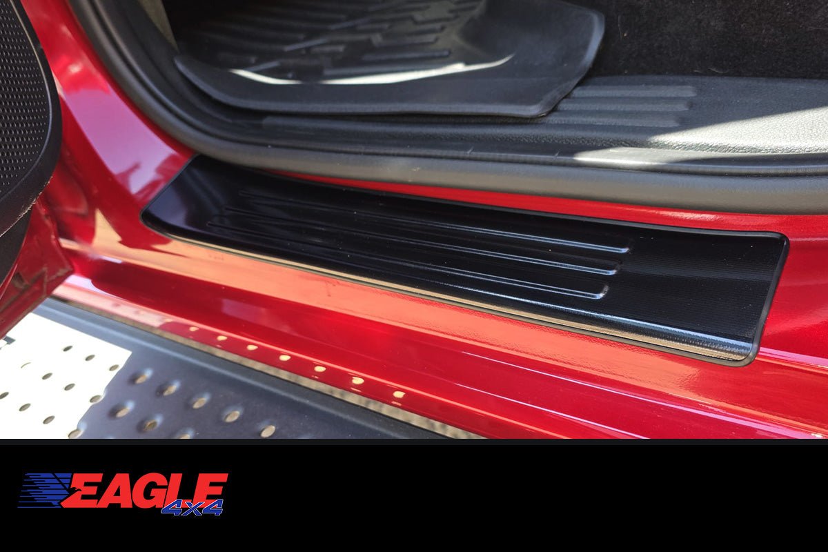 Volkswagen Amarok 2023+ Door Sill Guards (Black Snowflake) - New Amarok