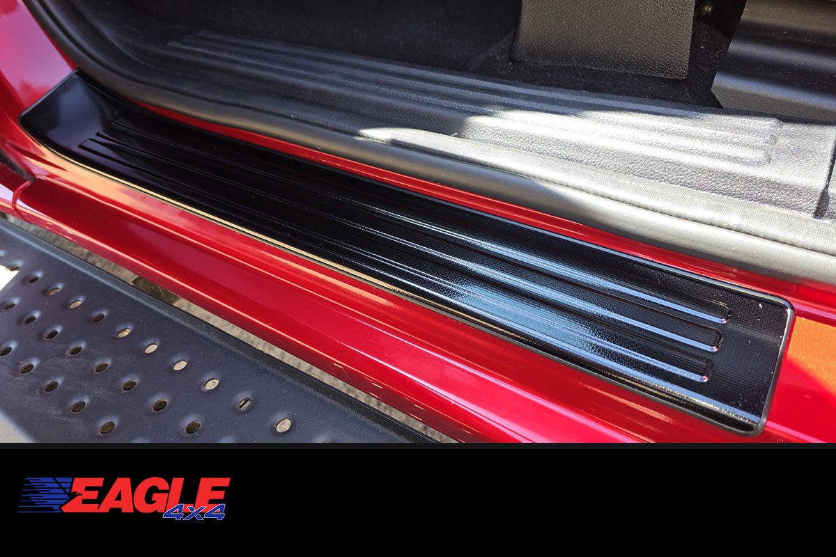 Volkswagen Amarok 2023+ Door Sill Guards (Black Snowflake) - New Amarok
