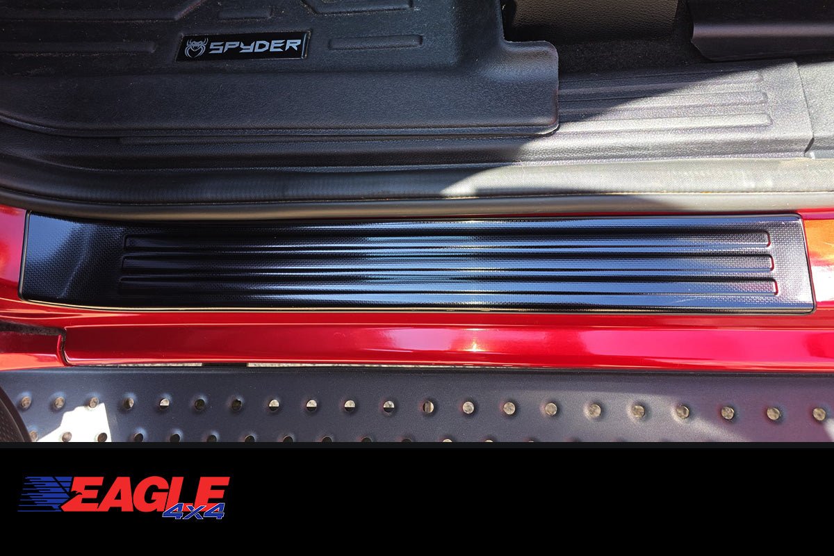 Volkswagen Amarok 2023+ Door Sill Guards (Black Snowflake) - New Amarok